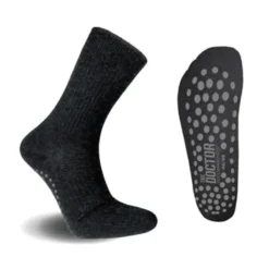 Ankelsockor lös resår halkskydd svart stl 37-39