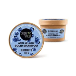 Anti-yellow solid Shampoo Blueberry & Shea 60g