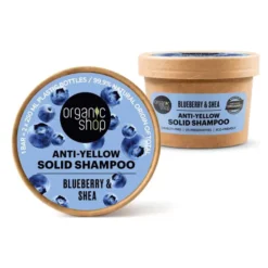 Anti-yellow solid Shampoo Blueberry & Shea 60g