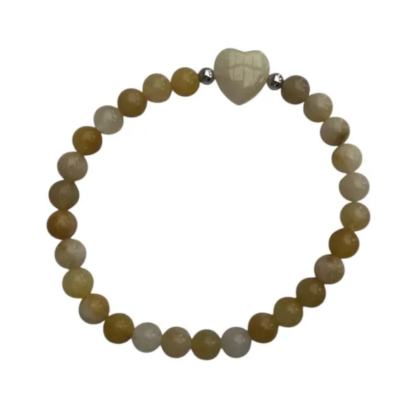 Armband Gul Jade 6mm