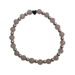 Armband Rosa Kalcedon 6mm