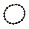 Armband Svart Kalcedon 6mm