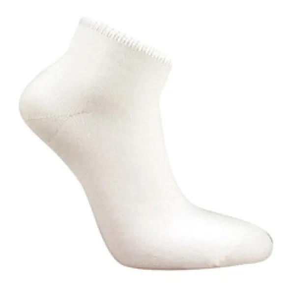 Bambustrumpa kortskaft 3-pack vit 43/45