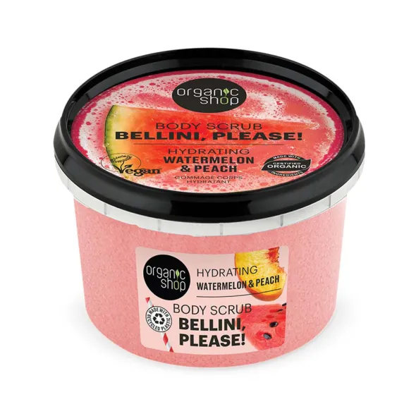Bellini, please! body scrub. Hydrating. Watermelon & Peach 250ml