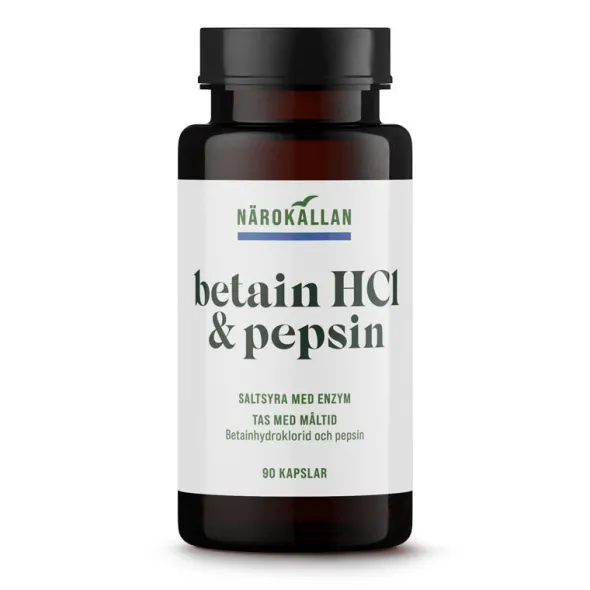 Betain HCL pepsin 90 kapslar