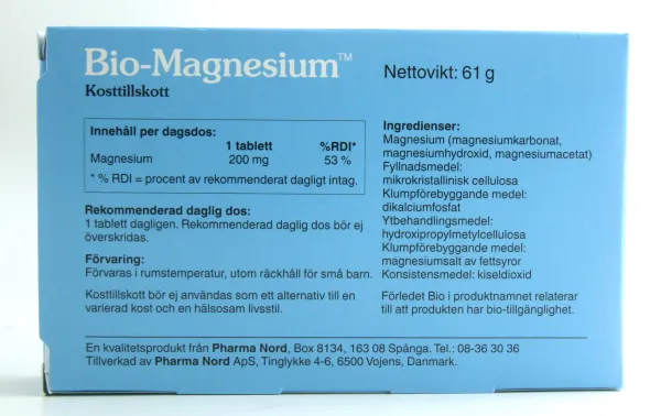 Bio-magnesium 60 tabletter