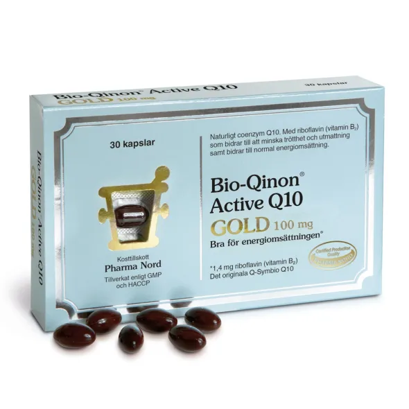 Bio-Qinon Active Gold 100mg 30 kapslar