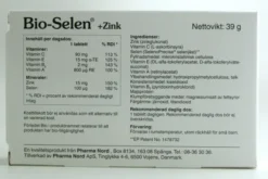 Bio-selen + zink 90 tabletter
