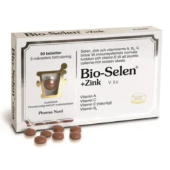 Bio-selen + zink 90 tabletter