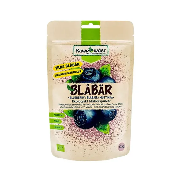 Blåbärspulver frystorkad 125g