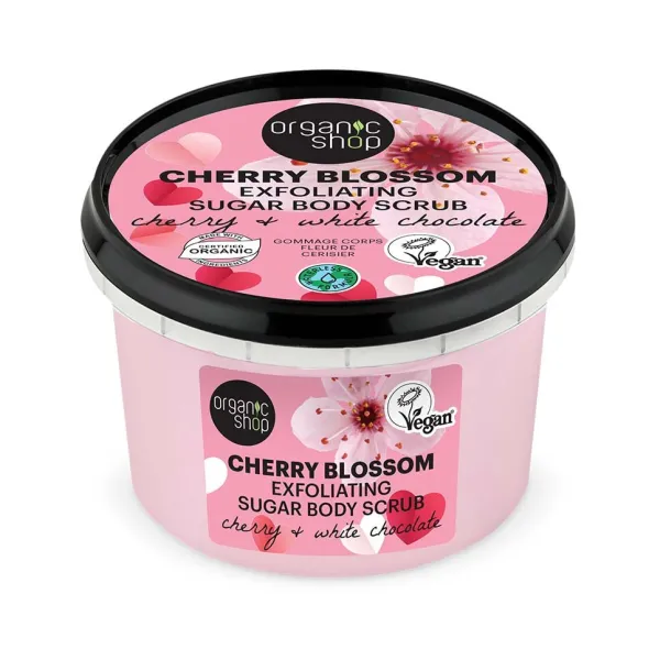 Cherry Blossom exfoliating sugar body scrub 250ml