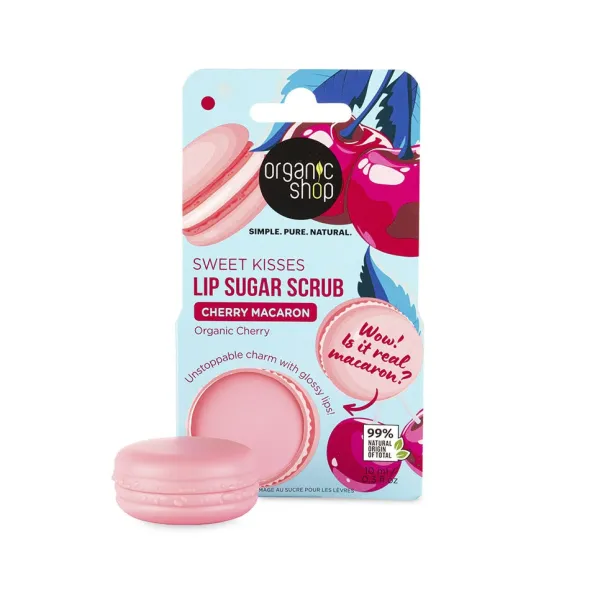 Cherry Macaron Lip Sugar Scrub 10ml