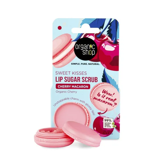 Cherry Macaron Lip Sugar Scrub 10ml
