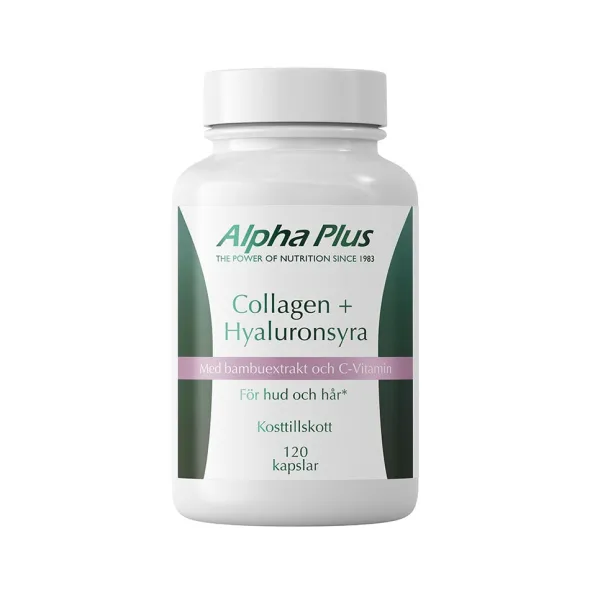 Collagen + Hyaluronsyra 120 kapslar