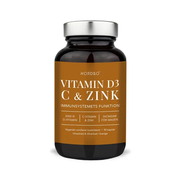 D3, C-Vitamin & Zink 90 kapslar