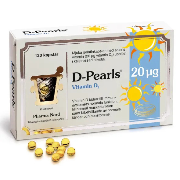 D3-Pearls 800IE 120 kapslar
