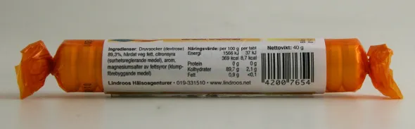 Druvsocker apelsin 17 tabletter