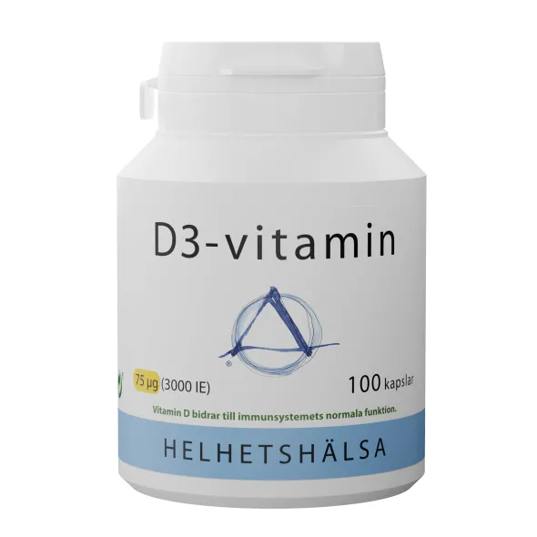 D-Vitamin 75 µg 100 kapslar