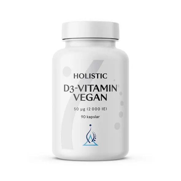 D3-vitamin vegan 2000IE (50 µg), 90 vegetabiliska kapslar