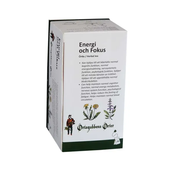 Energi och Fokus 1,5gr x 20 Tepåsar