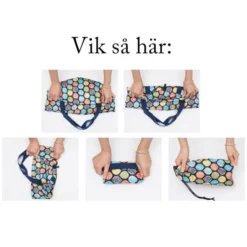 Fotbad Vikbart Mörkblå Lama