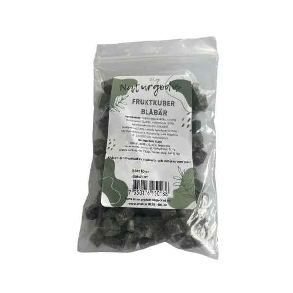 Fruktkuber Blåbärssmak 80g