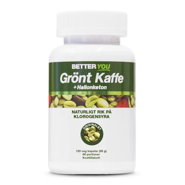 Grönt kaffe+ Hallonketon 120 kapslar
