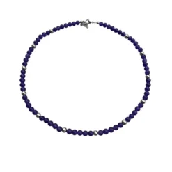 Halsband Lila Kalcedon 6mm