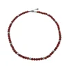 Halsband Röd Onyx 6mm