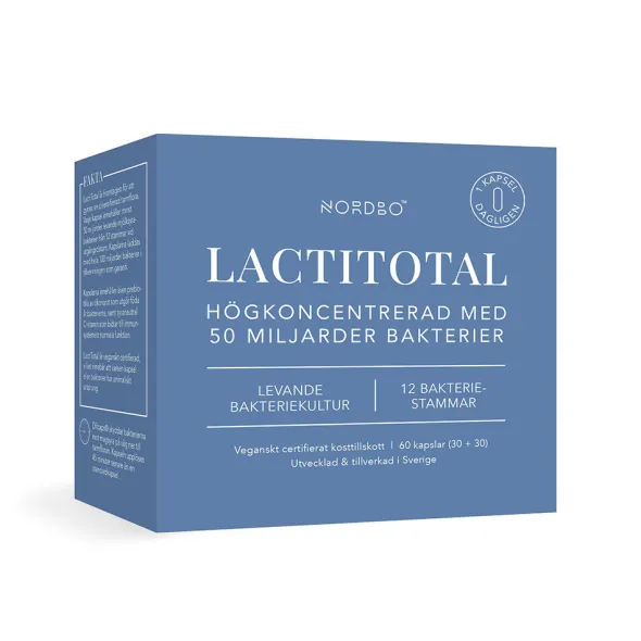 LactiTotal 50 miljarder 30+30 kapslar