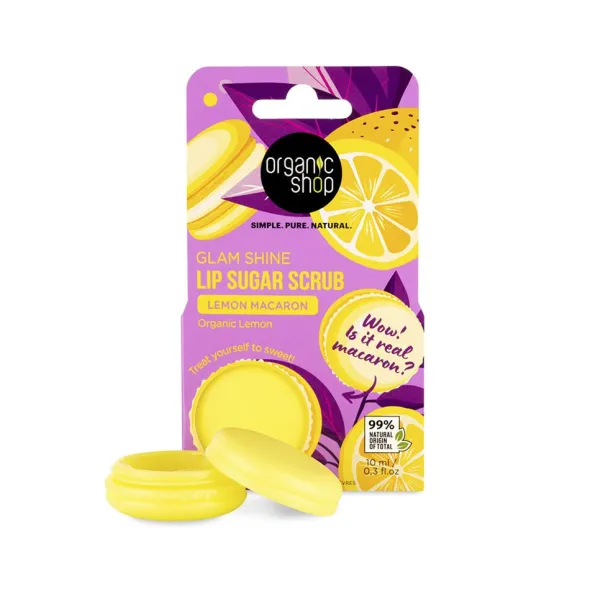Lemon Macaron Lip Sugar Scrub 10ml
