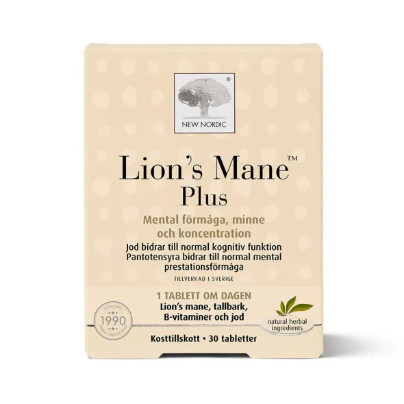 Lions Mane Plus 30 tabletter