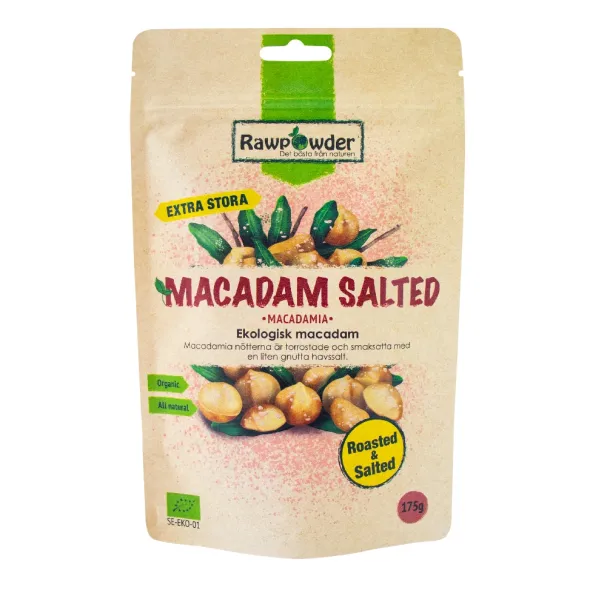 Macadamianötter Saltade/Rostade 175g