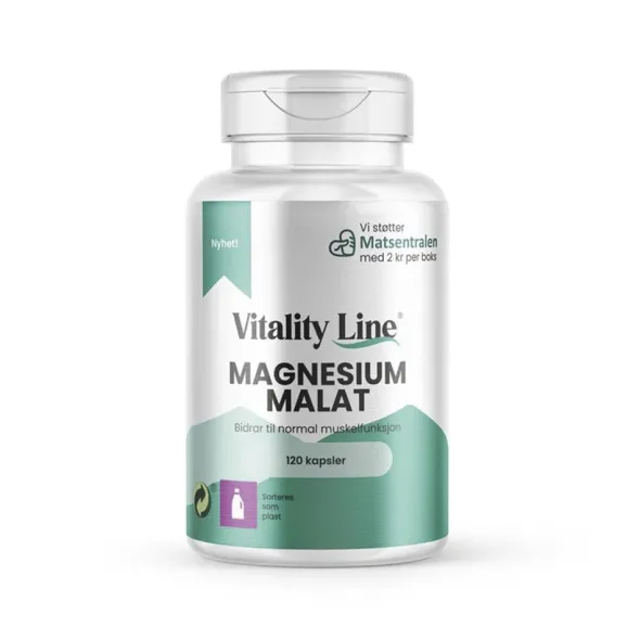 Magnesium malat 120 kapslar