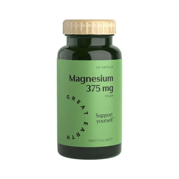 Magnesium 375mg 60 kapslar
