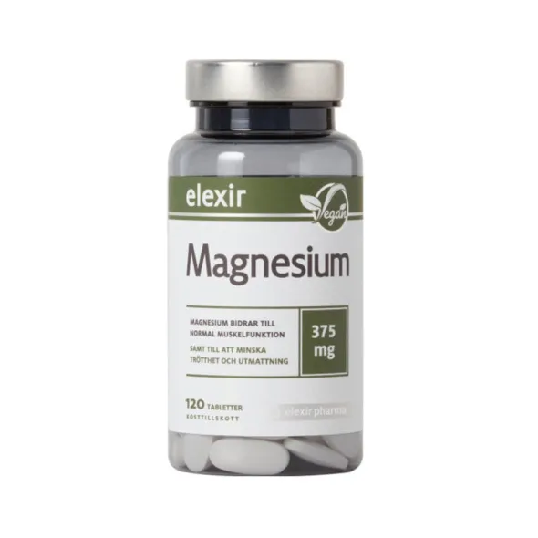 Magnesium 375mg 120 tabletter
