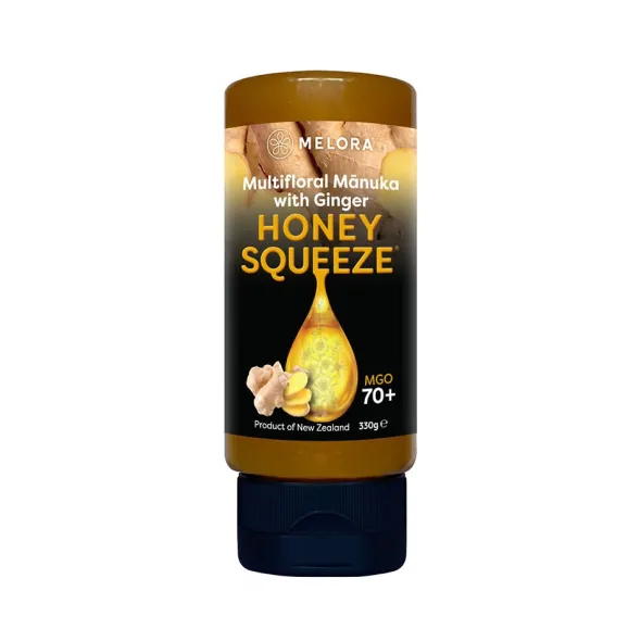 Manuka Honung 70+ MGO Ginger Squeeze 330g