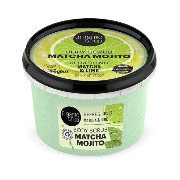Matcha Mojito body scrub. Refreshing. Matcha & Lime 250ml