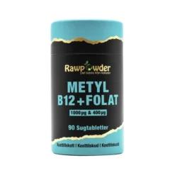 Metyl B12 1000μg + Folat 400μg 90 Sugtabletter