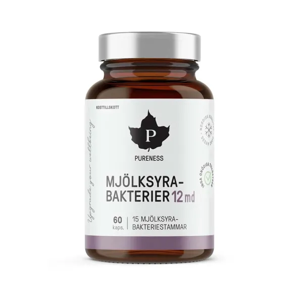 Mjölksyrabakterier 12 miljarder 60 kapslar