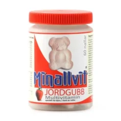 Multivitamin jordgubb 60 tabletter