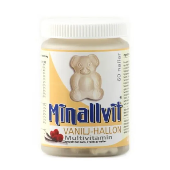 Multivitamin vanilj/hallon 60 tabletter