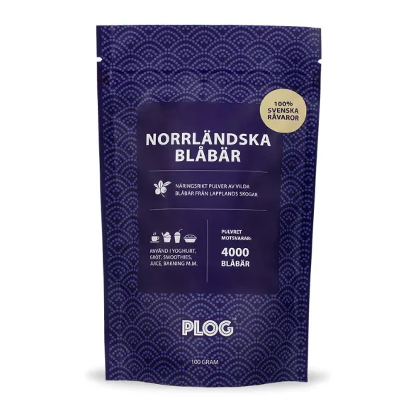 Norrländska Blåbär 100g