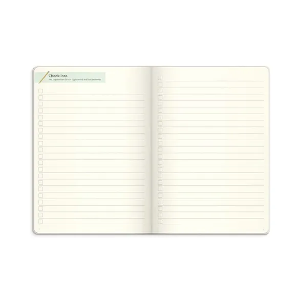 Odaterad kalender beige