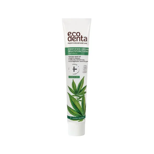 Organic Multifunctional Toothpaste With Hemp Oil 75ml