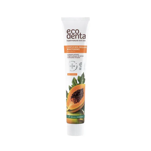 Organic Whitening Toothpaste With Papaya Extract 75ml