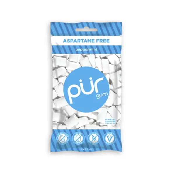 Pepparmint tuggummi påse 55st