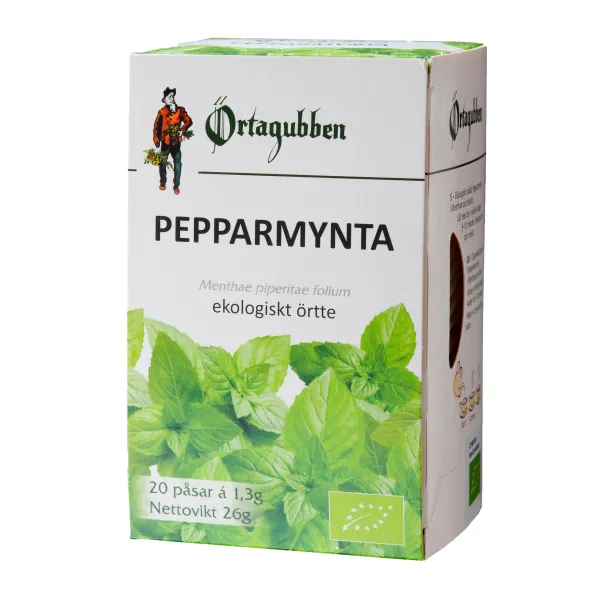 Pepparmynta blad 20 st tepåsar