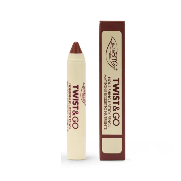 puroBIO TWIST&GO - NOURISHING LIPSTICK PENCIL 2,9g - 506 dark mauve