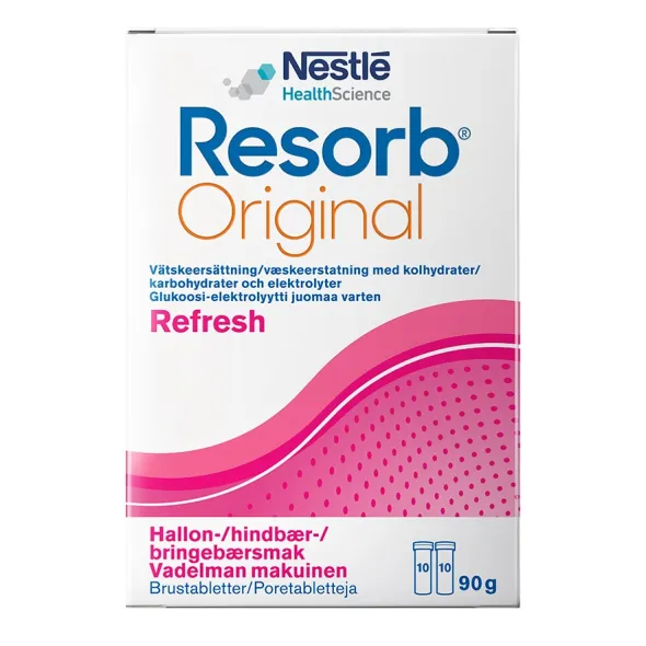 Resorb Original Brustablett Hallon 20st